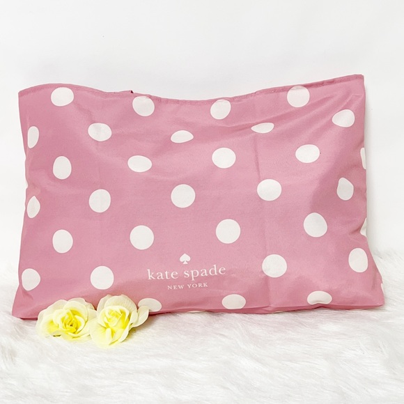 kate spade Handbags - Kate Spade Reusable Polka Dot Shopping Tote XL Bag Pink and white